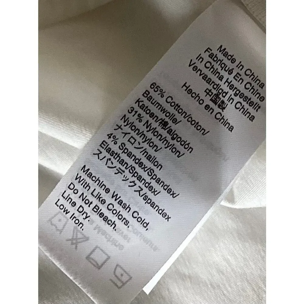 NWT Universal Standard X J. Crew Womens Tie Sleeve Poplin Blouse Top White Small - Picture 10 of 10